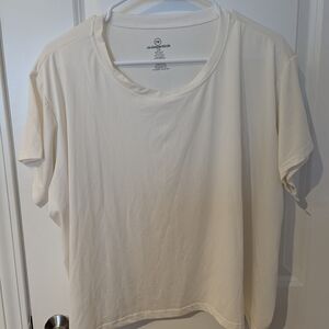 Essentials Women's Short Sleeve Cream Tee